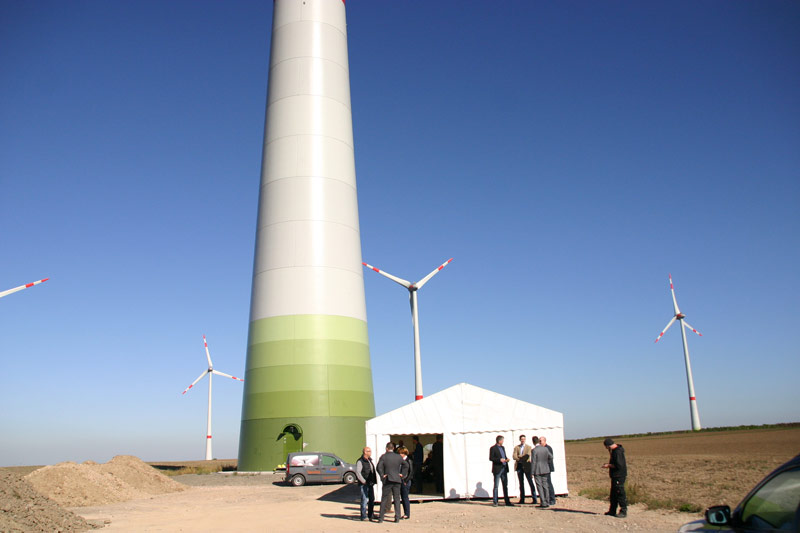 Turm unserer Windkraftanlage